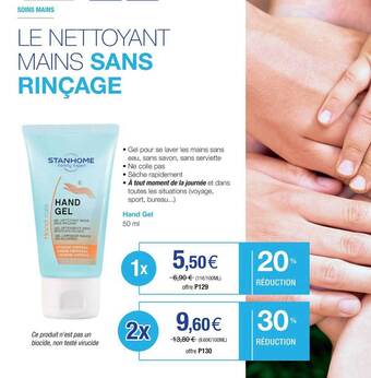 Stanhome Hand Gel offre