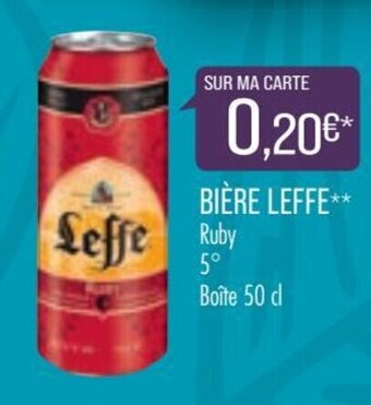 Match LEFFE bière offre