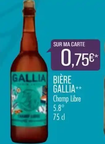 Match Bière gallia offre