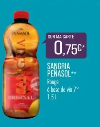 Match Penasol sangria offre
