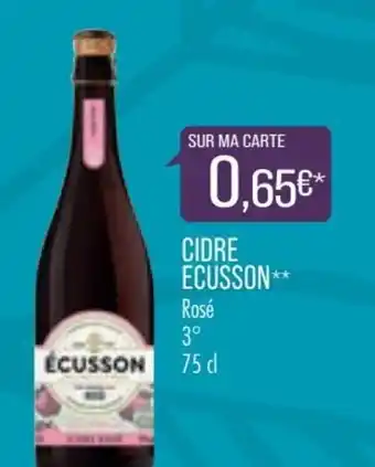 Match ECUSSON cidre offre