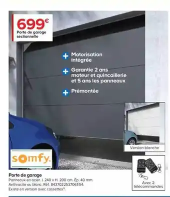 Castorama Porte De Garage Sectionnelle offre