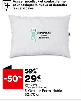 BUT Oreiller Form'idable offre