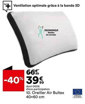 BUT Oreiller Air Bultex offre