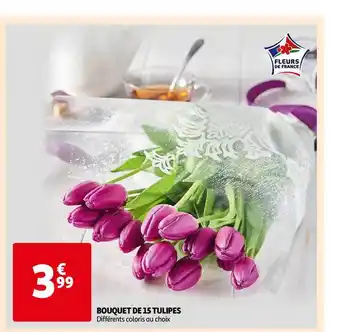 Auchan Bouquet De 15 Tulipes offre