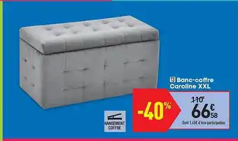 Conforama Banc Coffre Caroline Xxl offre