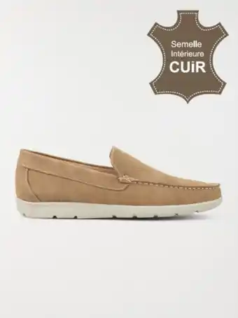 Mocassins coloris camel homme (40-45)