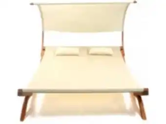 E.Leclerc Brico Hamac bois en texline avec pare-soleil "relax" - 2 places - ecr offre