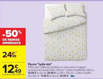 Carrefour Parure Lydie Mix offre