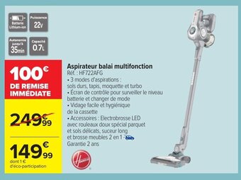 Carrefour Aspirateur Balai Multifonction offre