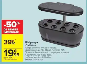 Carrefour Mini Potager d'Intérieur offre