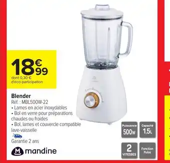 Carrefour Blender offre