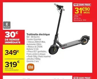 Carrefour Trottinette électrique offre
