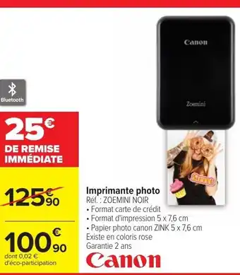 Carrefour Canon Imprimante Photo offre