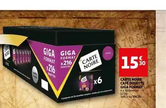 Auchan Direct Carte Noire Café Dosette Giga Format offre