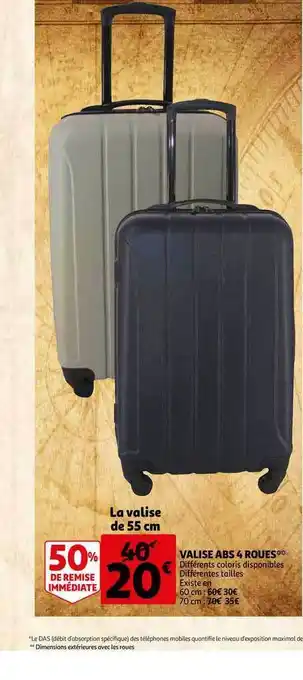 Auchan Direct Valise Abs 4 Roues offre