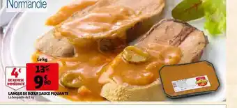 Auchan Direct Langue De Bœuf Sauce Piquante offre