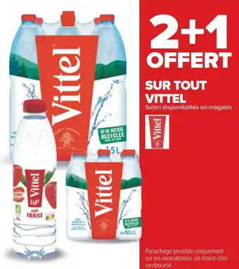 Carrefour Vittel bon plan sur tout vittel offre