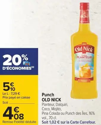 Old nick punch