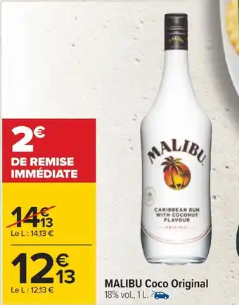 Carrefour Malibu malibu coco original offre