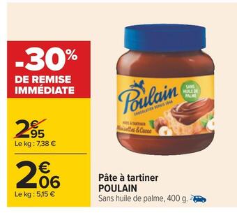 Carrefour Poulain pâte à tartiner offre