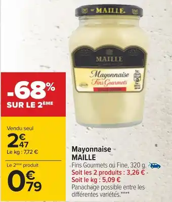 Carrefour Maille mayonnaise offre