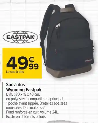 Carrefour Eastpak sac à dos wyoming offre