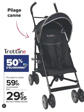 Carrefour Trottine poussette canne "maribor" offre