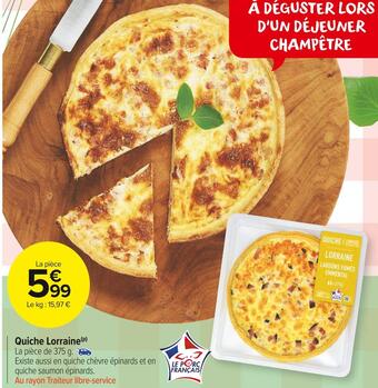 Carrefour Market Quiche lorraine offre
