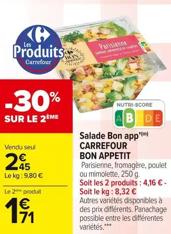 Carrefour Market Carrefour bon appetit salade bon app’ offre