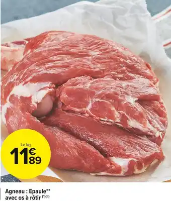 Carrefour Market Agneau : epaule avec os à rôtir offre