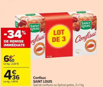 Carrefour Market Saint louis confisuc offre