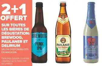 Carrefour Market Brewdog / paulaner / delirium bon plan sur toutes les bières de dégustation: brewdog, paulaner et delirium offre