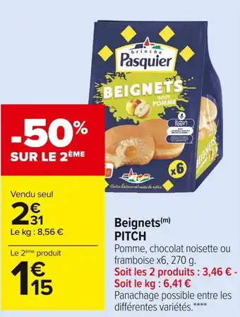 Carrefour Market Pitch beignets offre