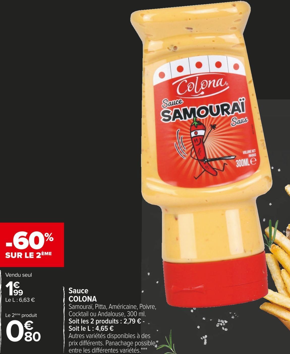 Promo Colona sauce chez Carrefour Market