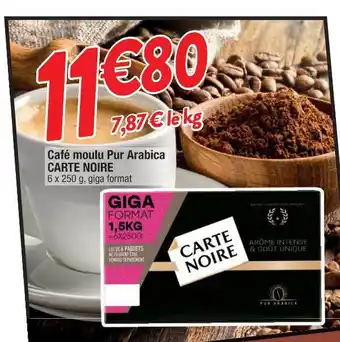 Cora x Carrefour Café Moulu Pur Arabica Carte Noire offre