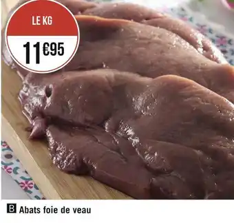 Géant Casino Abats foie de veau offre