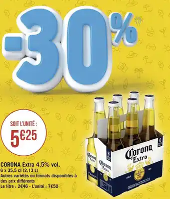Géant Casino Corona corona extra 4,5% vol. offre