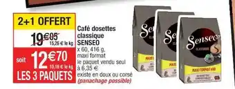 Cora x Carrefour Café Dosettes Classique Senseo offre