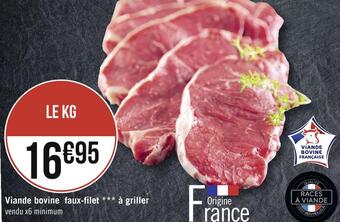 Géant Casino Viande bovine faux-filet à griller offre