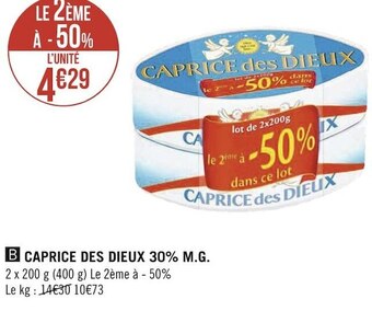 Géant Casino Caprice des dieux caprice des dieux 30% m.g. offre