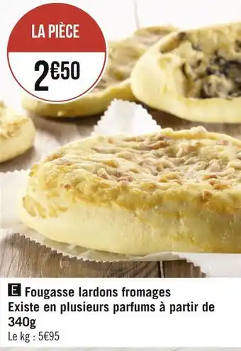 Géant Casino Fougasse lardons fromages offre