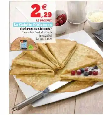 Hyper U Crêpes Fraîches La Galette D'alençon offre