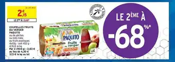 Intermarché Hyper Coupelles Fruits Du Verger Paquito offre