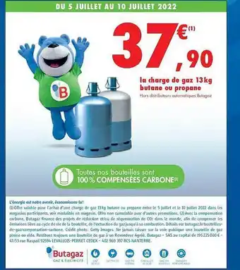 La Charge De Gaz 13 Kg Butane Ou Propane