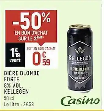 Spar Bière Blonde Forte 8% Vol Kellegen offre