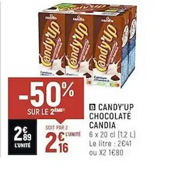 Candy'up Chocolate Candia -50% Sur Le 2ème