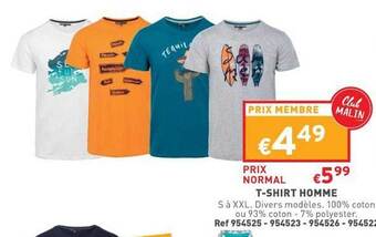 Trafic T-shirt Homme offre