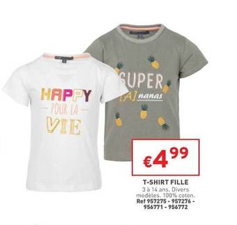 Trafic T-shirt Fille offre