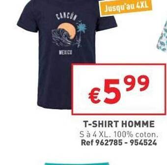 Trafic T-shirt Homme offre